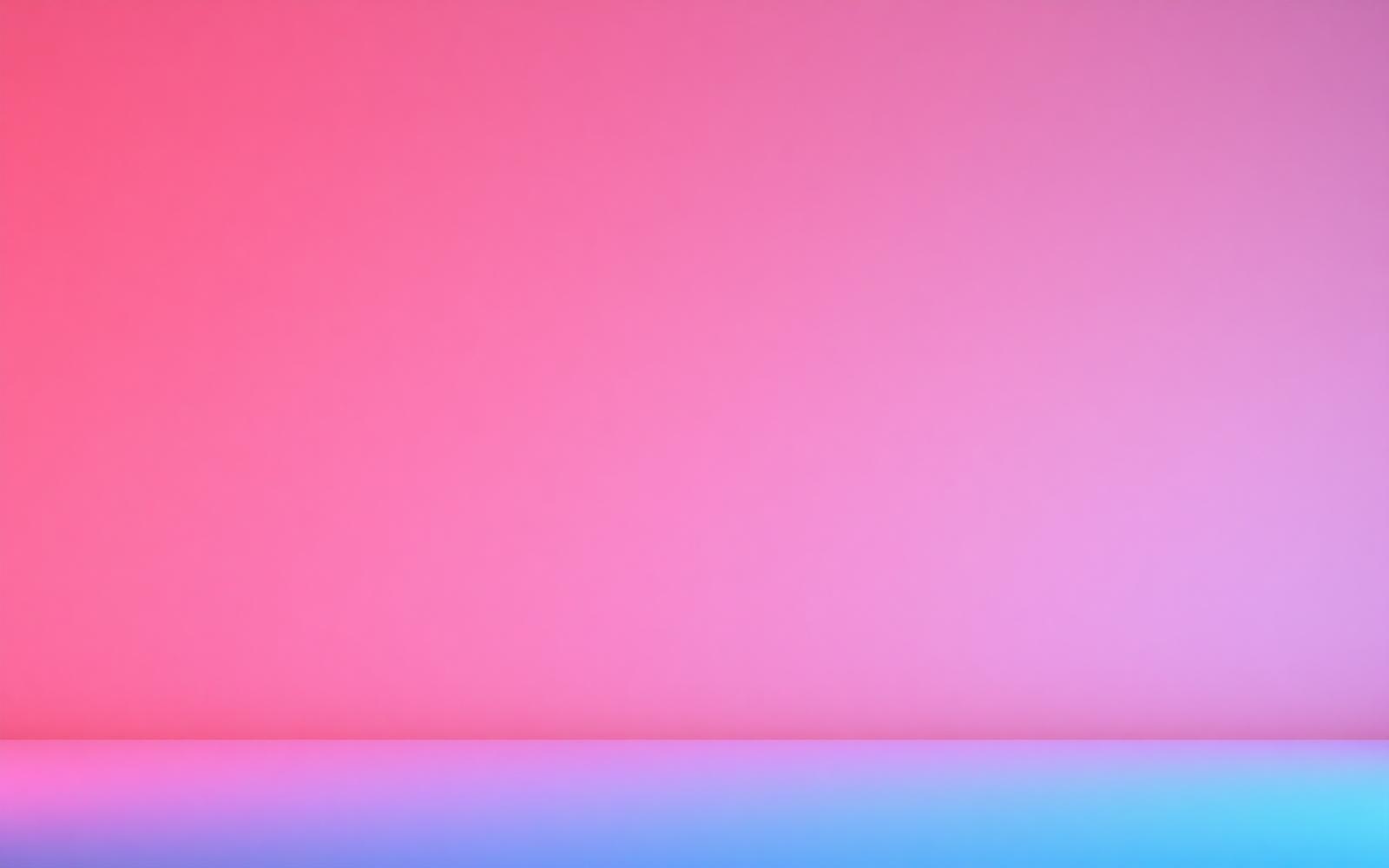Soft red and blue ambient light glow across a smooth neutral surface